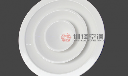 温控散流器 圆形空调出风口 调节阀 圳泽