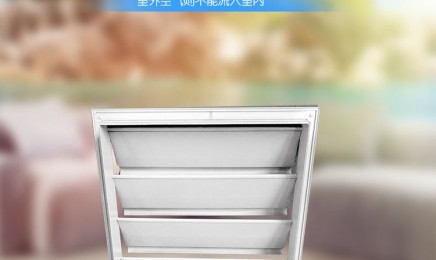 低噪音防爆排烟壁式轴流风机美观耐用方形工业百叶窗换气风机